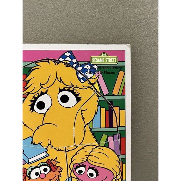 Vintage Wooden Playskool Tray Puzzles Sesame Street Mr. Snufflepagus Zoe 1994 - Picture 3 of 6
